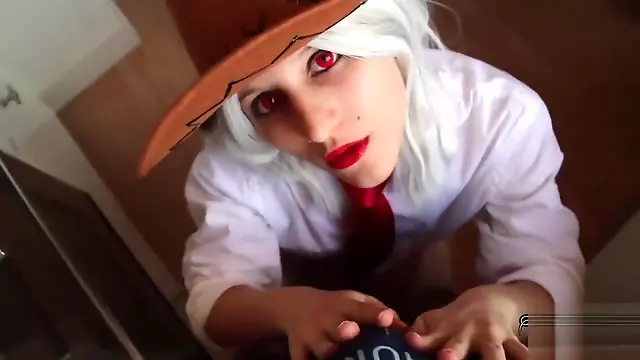 Ashe From Overwatch Gets A Cum Facial HD