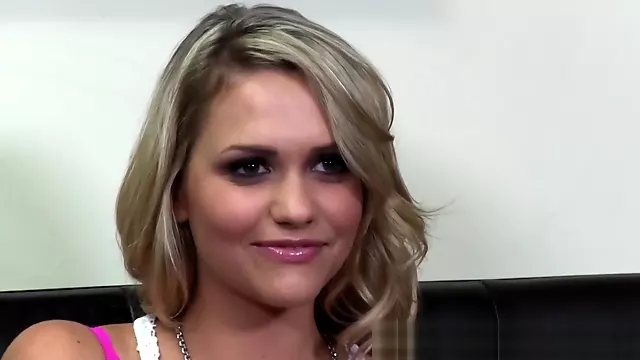 Real casting couch x blonde pussyfucked