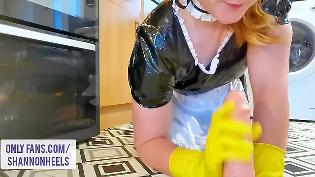 Latex gloves, rubber, recent