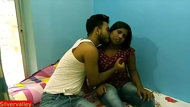 Indian teen step sister and step cousin step brother hot sex at home!! Her Boyfriend can't fuck her!!