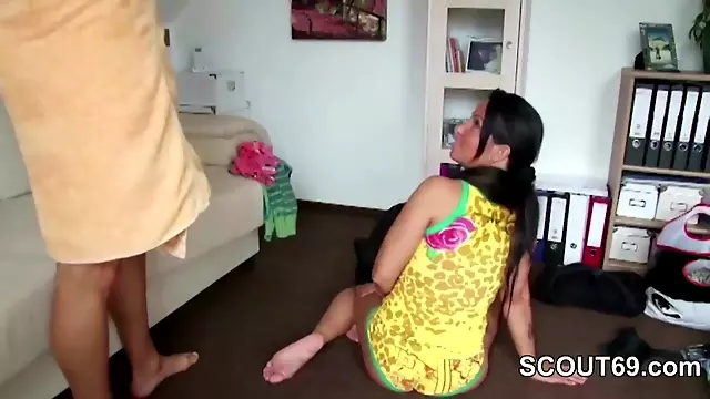 Mom Seduce German Step-Son to Fuck her on Privat Holiday