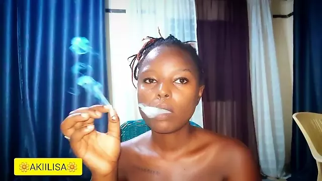 Akiilisa smoking alone at night/fetish free pornhub video